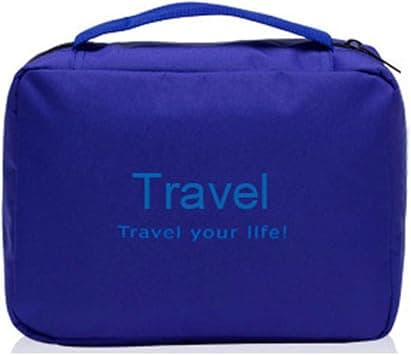 eWINNER Travel Folding Waterproof Hook Letter Cosmetic Bag Men Women Makeup Bags Toiletries Organizer Hanging Bathroom Storage Wash Bag Hotel Travel Supplies (Blue) on Amazon - Best Deal Finder
