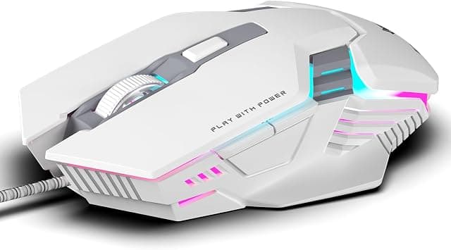 ماوس العاب سلكي USB سبكتر من ايفوفوكس مع مستشعر العاب يصل الى 3600 نقطة لكل بوصة | تصميم 6 ازرار | حتى 7 ملايين نقرة | اضاءة قوس قزح 7 الوان مع تاثير على أمازون - دليلك لأفضل العروض