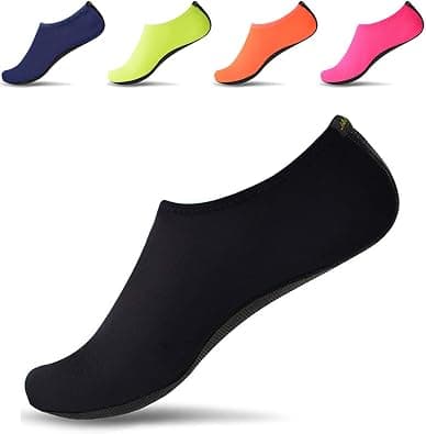 JACKSHIBO Water Shoes for Women Men Swim Beach Shoes Barefoot Quick-Dry Aqua Water Socks for Pool Yoga Surf Swimming على Amazon.ae - متتبع الأسعار