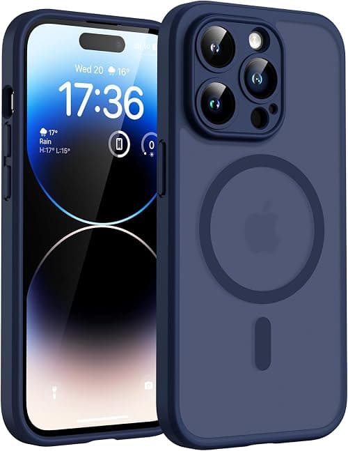 TOCOL for iPhone 14 Pro Case, Compatible with MagSafe, Blue على Amazon.ae - متتبع الأسعار