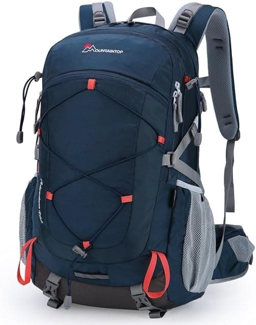 MOUNTAINTOP 40L Men's Women's Hiking Backpack Travel Backpack with Rain Cover for Travel Camping Trekking, 55 x 35 x 25 cm on Amazon.ae - Price Tracker