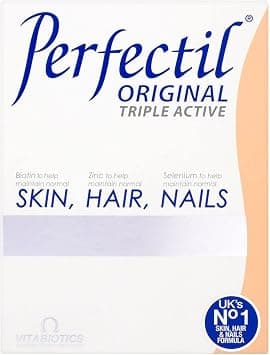 Vitabiotics Perfectil Original Tablets | Triple Active Hair & Skin & Nails Support with Biotin & Zinc & Selenium & One-A-Day Beauty Formula | 30 Tablets on Amazon.ae - Price Tracker