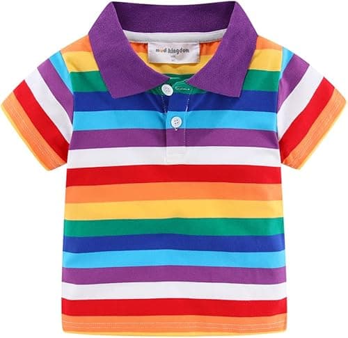 Mud Kingdom Little Boys Polo Shirt Cute Stripe Summer on Amazon.ae - Price Tracker
