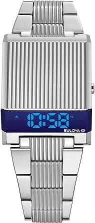 Bulova Mens Computron Quartz Digital Watch, Stainless Steel Bracelet Watch on Amazon - Best Deal Finder