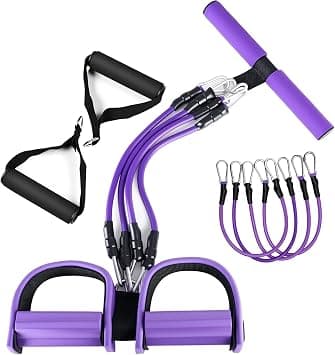 Foot Pedal Resistance Band with Two Extra Handles, Exercise & Fitness Equipment for Home, Gym,Yoga & Pilates on Amazon - Best Deal Finder