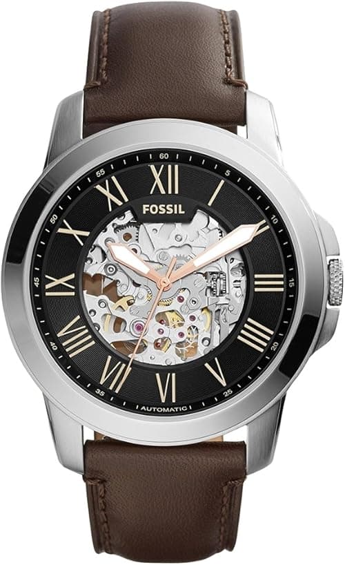 Fossil Mens Mechanical Watch, Analog Display and Leather Strap ME3100 on Amazon.ae - Price Tracker