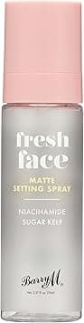 Barry M Fresh Face Matte Finish Setting Spray, Long-lasting, Formulated with Mattifying Sugar Kelp Extract and Hydrating Niacinamide Clear on Amazon.ae - Price Tracker