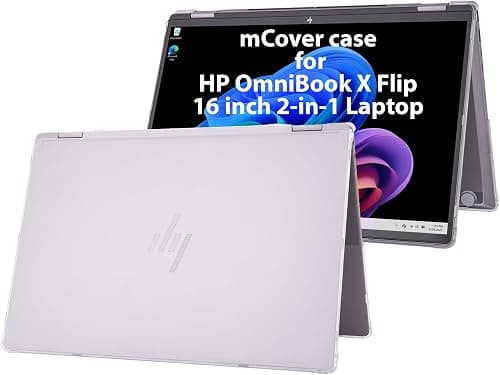 mCover Case ONLY Compatible for 16” 2025+ HP OmniBook X Flip 16-ASxxxx 16-AUxxxx 16-ARxxxx 16-BExxxx 2-in-1 Windows Laptop PC (NOT Fitting Other HP Models)- Clear على Amazon.ae - متتبع الأسعار