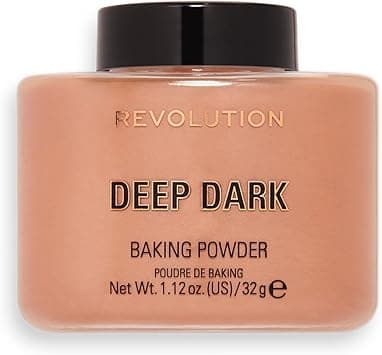 Revolution Beauty London, Loose Baking Powder, Prolongs Makeup Wear, Setting Deep Dark, For Dark Skin tones, 32g on Amazon.ae - Price Tracker