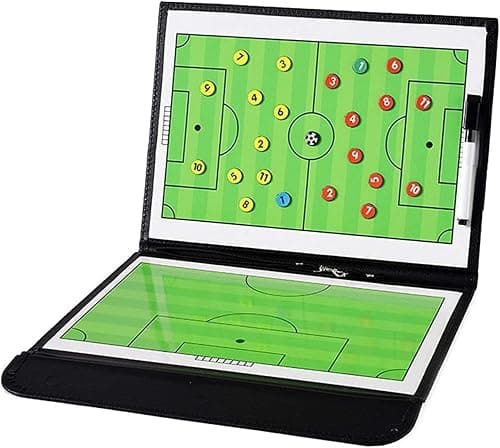 Aputue Football Coaching Board, Portable Professional Magnetic Strategy Soccer Coach Kit, Includes Magnetic Markers and a Dry Erase Marker Pen, Foldable Design for Training and Games on Amazon.ae - Price Tracker
