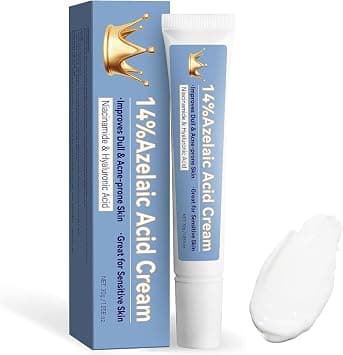 2 PCS 14% Azelaic Acid Acne Cream for Face, Advanced Azelaic Acid Serum, Redness Relief for Face, Redness Reducing Skin Care, Blackheads, Blemishes, Uneven Tone, 30g on Amazon.ae - Price Tracker