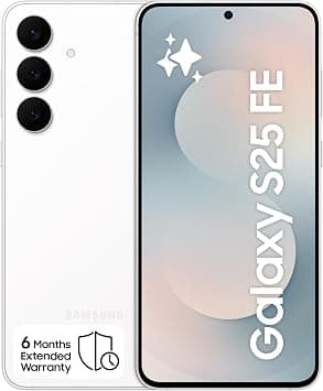 Samsung Galaxy S25 FE AI Phone, White, 8GB RAM, 256GB Storage, 50MP Camera, 6.7’’ Display, Slim & Lighter Design, Exclusive 6 Months Extended Manufacturer Warranty (KSA Version) - Amazon.sa Price Tracker