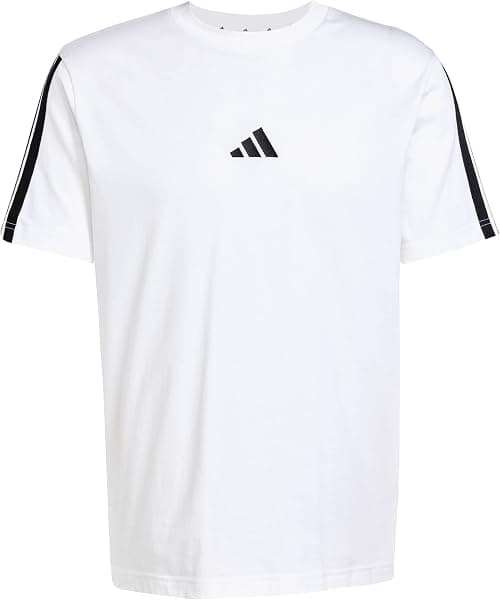 adidas Mens ESSENTIALS THREE STRIPES SINGLE JERSEY TEE T-Shirt (pack of 1) على أمازون - دليلك لأفضل العروض