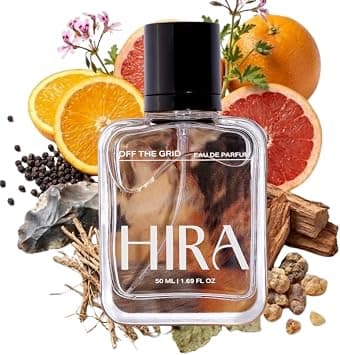 HIRA Off The Grid Perfume for Men 50ml | 8 Hours Long Lasting Eau De Parfum Premium Luxury Smell | Best Men Perfume with Earthy, Fresh & Citrus Scent | Bold Night-Out & Date Night Fragrance | Gifts على Amazon.ae - متتبع الأسعار