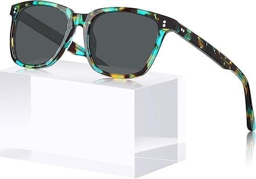 CARFIA Acetate Polarized Sunglasses for Women Small Face - AntiGlare UV400 Protection CA5354C on Amazon.ae - Price Tracker