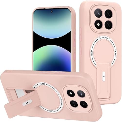 Case Compatible with Redmi Note 15 Pro Plus 5G 2 in 1【TPU+PC】Camera Protection Magnetic Kickstand Bracket Shockproof Pink on Amazon.ae - Price Tracker
