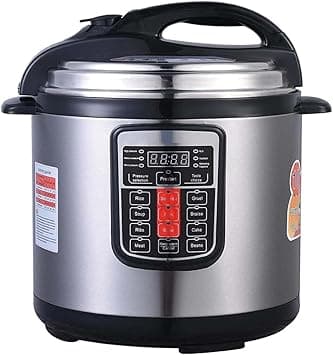 Digital Electric Pressure Cooker, 12L Multi-Function, Smart Rice Cooker with Non-Stick Pot, Stainless Steel on Amazon.ae - Price Tracker