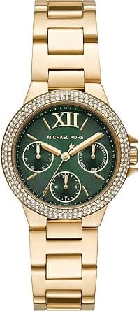 Michael Kors Women's Watch CAMILLE, 33 mm case size, Multifunction movement, Stainless Steel strap, Green, 33 mm, bracelet on Amazon.ae - Price Tracker