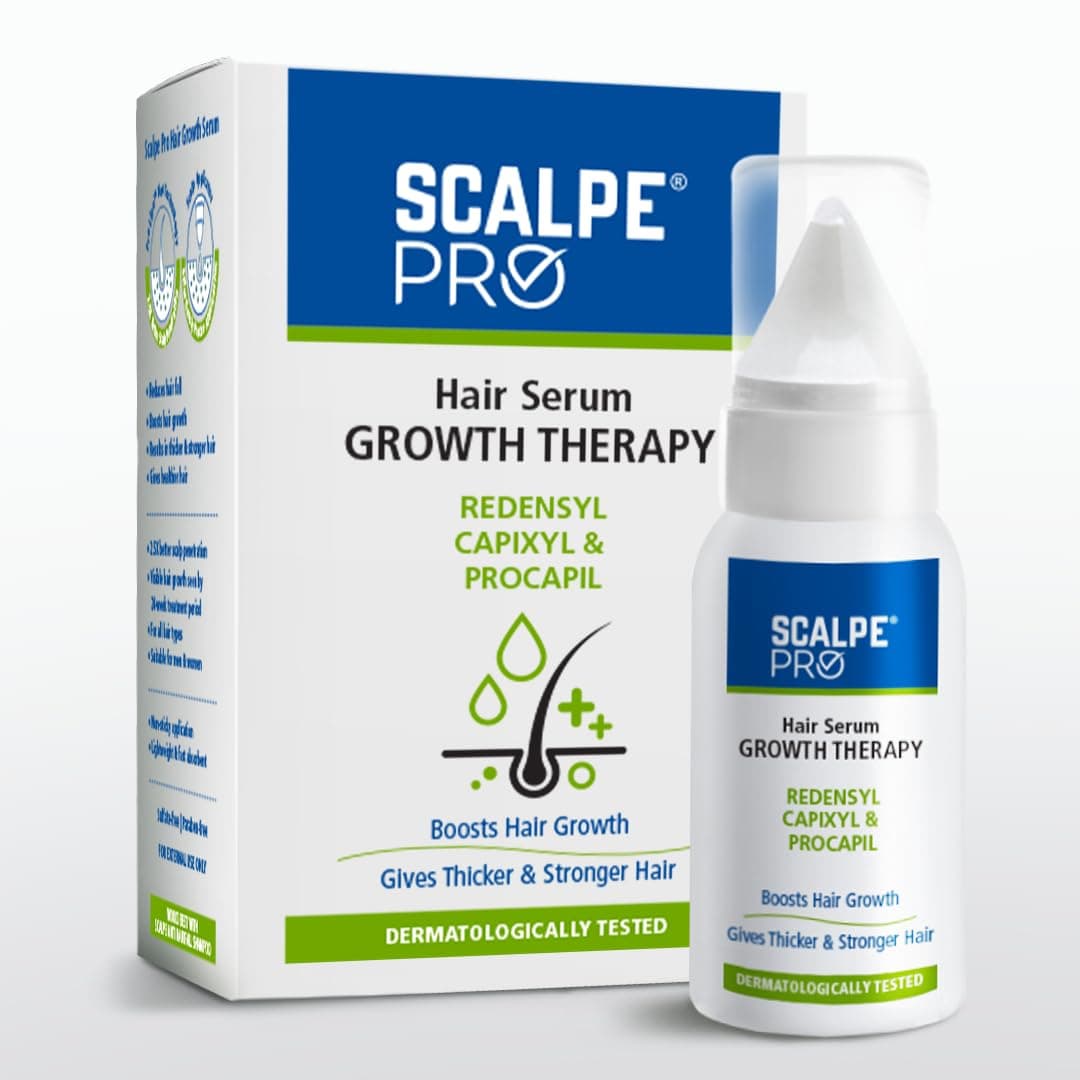 Scalpe Pro Hair Growth Serum With Applicator, 3% Redensyl, 4% Capixyl, Procapil, Anagain, Boosts Growth, Thicker & Stronger Hair, Non-Sticky, Paraben Sulphate-Free, Unisex, 30 Ml on Amazon.ae - Price Tracker