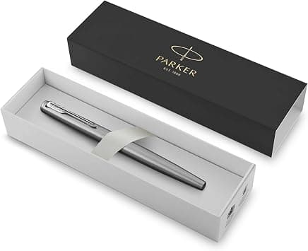 Parker Jotter Fountain Pen, Stainless Steel Body, Medium Point, Blue Ink, Includes Gift Box on Amazon.sa - Price Tracker