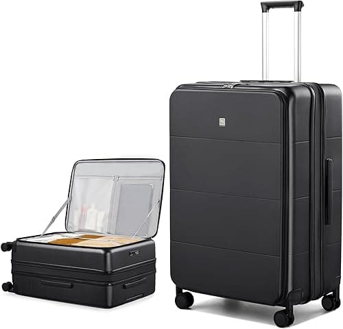 Hanke Luggage Suitcase with Wide Handle, Durable PC Hardside 20 inch Carry On Luggage 24 Inch Travel Suitcase with Spinner Wheels & TSA Lock for Men Women on Amazon.ae - Price Tracker