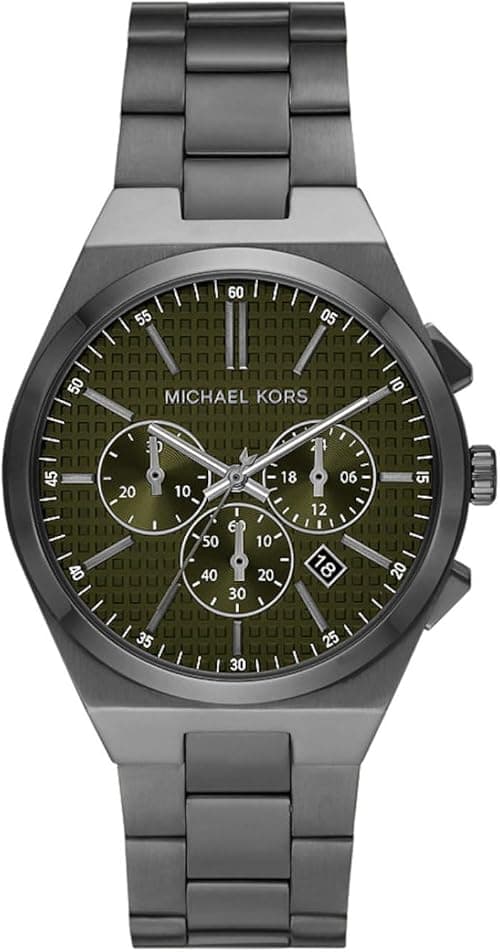 Michael Kors Runway Dual Time Black Stainless Steel Watch style MK9110 على Amazon.ae - متتبع الأسعار