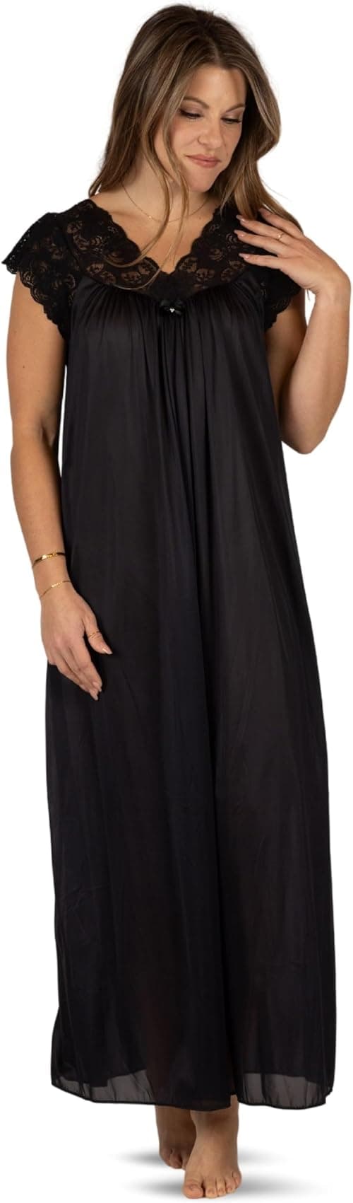 Shadowline Women’s Long Lace Nightgown 53” Length Gown Elegant Sleepwear on Amazon.sa - Price Tracker