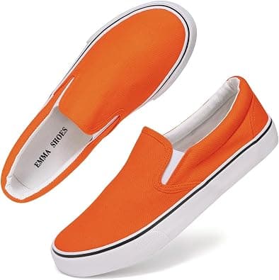 Emma Shoes Low-Top Slip Ons Women's Fashion Sneakers Casual Canvas Sneakers for Women Comfortable Flats Breathable Padded Insole Slip on Sneakers Women Low Slip on on Amazon.ae - Price Tracker