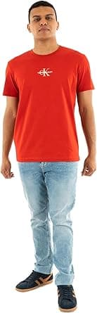 Calvin Klein Mens MONOLOGO TEE Short Sleeve T-Shirt on Amazon.ae - Price Tracker