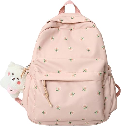 Small Flower school bag for Teen Girls Kawaii Floral Backpack for Girls Women Student Aesthetic Cute Mini Bookbag on Amazon - Best Deal Finder