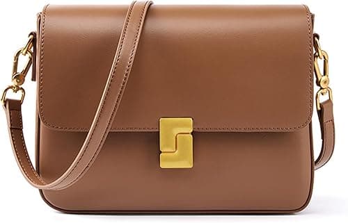 Shoulder Bags for Women, Genuine Leather Crossbody Bags Purses Vintage Handbags-Adjustable Strap Designer Bags on Amazon.ae - Price Tracker