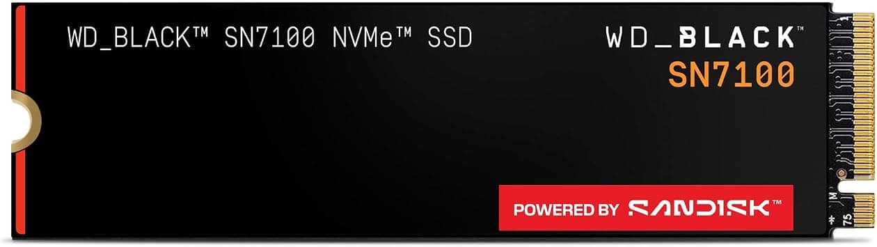 SanDisk WD_Black SN7100 2TB NVMe SSD, M.2 2280 Read Speed/Write Speed up to 7250/6900 MB/s, Next Gen TLC 3D NAND, Up to 1,200TBW, Designed for Laptops and Gaming Handhelds on Amazon.ae - Price Tracker