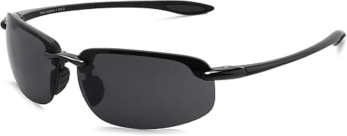 JULI Sports Sunglasses for Men Women Tr90 Rimless Frame for Running Fishing Baseball Driving MJ8001 on Amazon.ae - Price Tracker