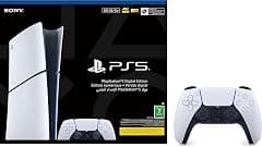 PlayStation 5 Slim Digital Edition Console + White Controller Bundle (KSA version) - متتبع أسعار Amazon.sa