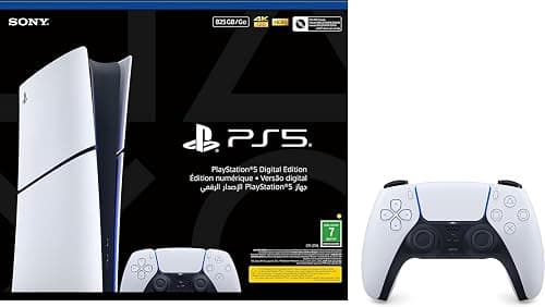 PlayStation 5 Slim Digital Edition Console + White Controller Bundle (KSA version) على Amazon.sa - متتبع الأسعار