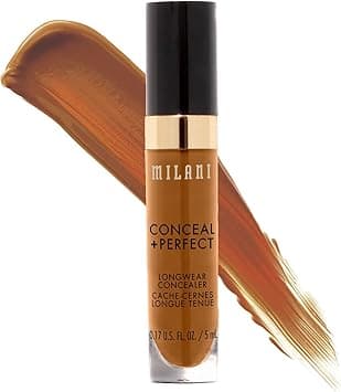 Milani (Warm Chestnut) - Conceal + Perfect Longwear Concealer - Warm Chestnut (5ml) Vegan, Cruelty-Free Liquid Concealer - Cover Dark Circles, Blemishes & Skin Imperfections for Long-Lasting Wear on Amazon.ae - Price Tracker