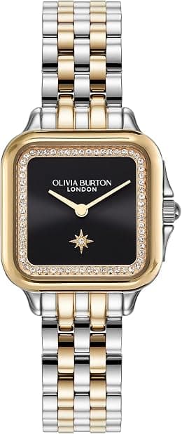Olivia Burton Grosvenor Qtz Basic Slim Light Square Dial Women's Watch - Amazon.ae Price Tracker