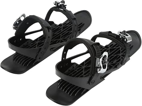 Mini Short Ski Skates, Short Snowskates Skiboards Outdoor Winter Ski Shoes, Attach to Skis Boots, Fit for 35-48 EU Size, Men and Women Snowboard for Snow Parks Skiing على Amazon.ae - متتبع الأسعار