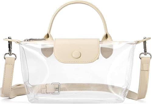 Clear Bag, Small Crossbody Purse, Transparent See-Through Handbag for Concerts, Sports Events, Festivals, Football Games, Used to Display Animation and Celebrity Peripherals على Amazon.ae - متتبع الأسعار