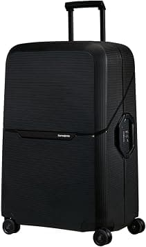 Samsonite Magnum Eco Suitcase Check-In Size 75 cm / 28 inch, 4 Spinner Wheels, Polypropylene, Black|Removable Divider Pads|3 Point Locking System|ID Tag - 5 Years International Warranty on Amazon - Best Deal Finder