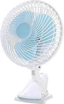 8-Inch Electric Table Fan - Multiple Speed Settings, Oscillation, Rotating & Static Features - Portable Desktop Cooling Fan For Home Or Office Use on Amazon.ae - Price Tracker