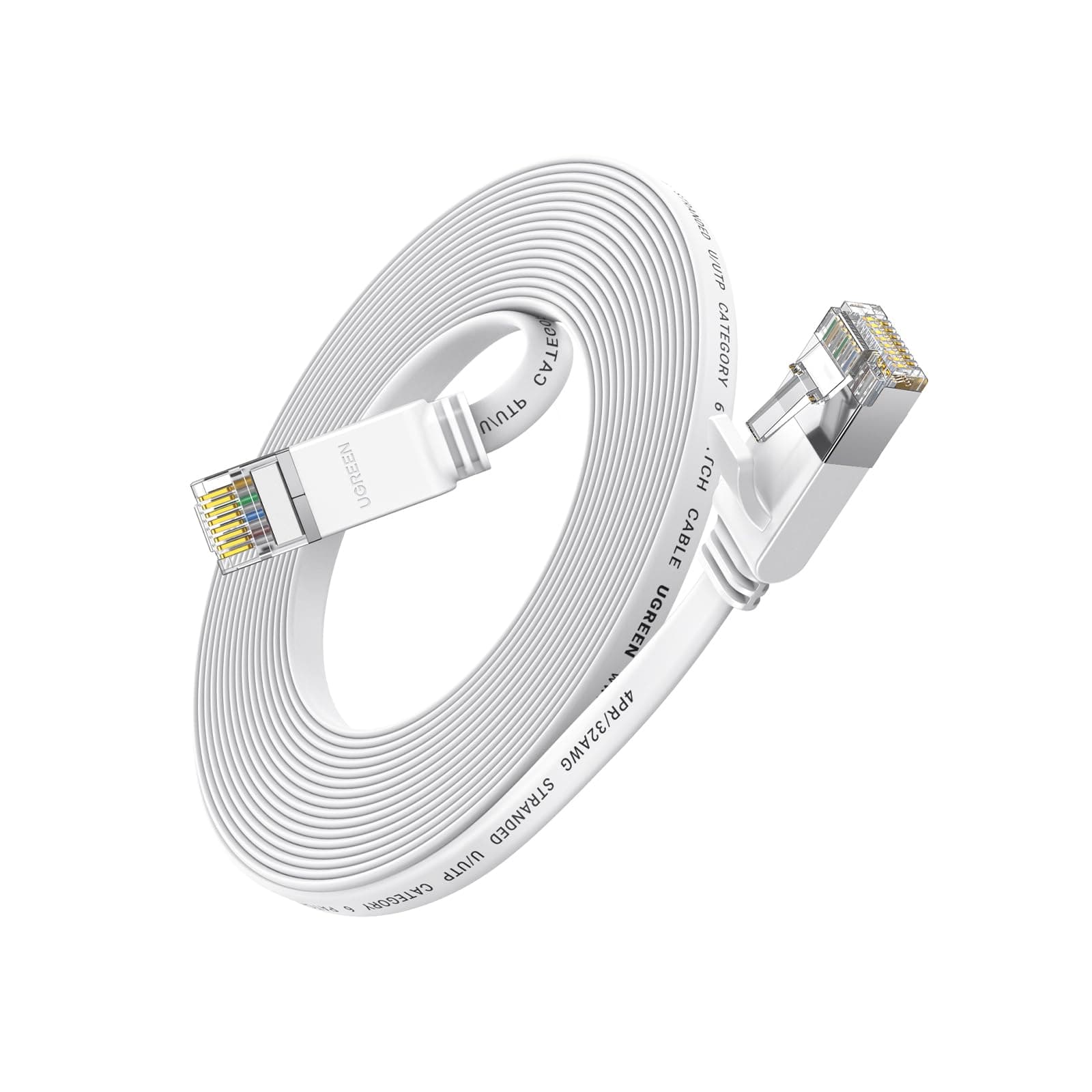 UGREEN Ethernet Cable Cat6 10M Gigabit Flat Network Coed 1000Mbps High-Speed Shielded Internet Cable RJ45 Ethernet Wire Patch Compatible for Laptop, PC, PS5 PS4, TV, Modem, Router, Hub, Switch on Amazon.ae - Price Tracker