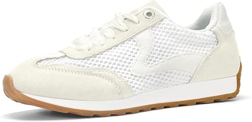 LUCKY STEP Women's Fashion Sneakers Trendy Tennis Shoes Neutral Stylish Retro Trainers Casual Running Walking Shoes on Amazon.ae - Price Tracker
