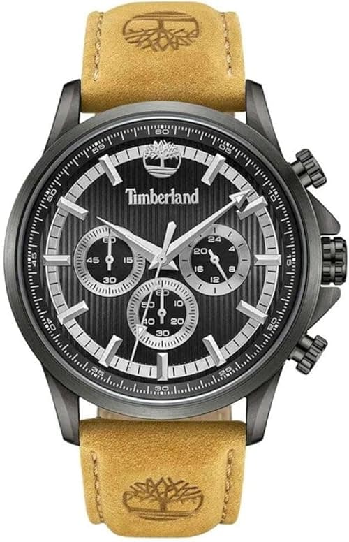 Campton 44mm Men's Multifunction Watch Green Dial & Brown Leather Strap on Amazon.ae - Price Tracker