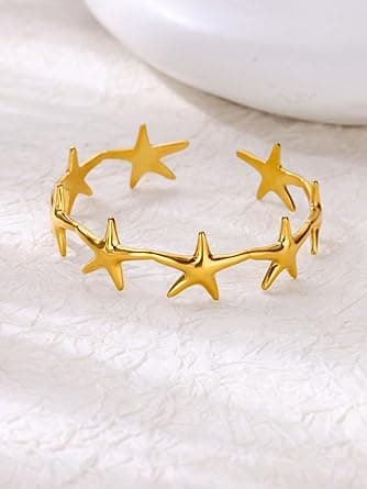 Gold Bangle Bracelets for Women Adjustable Cuff Bracelet Jewelry Gifts for Women Trendy Bangle Bracelets on Amazon.ae - Price Tracker