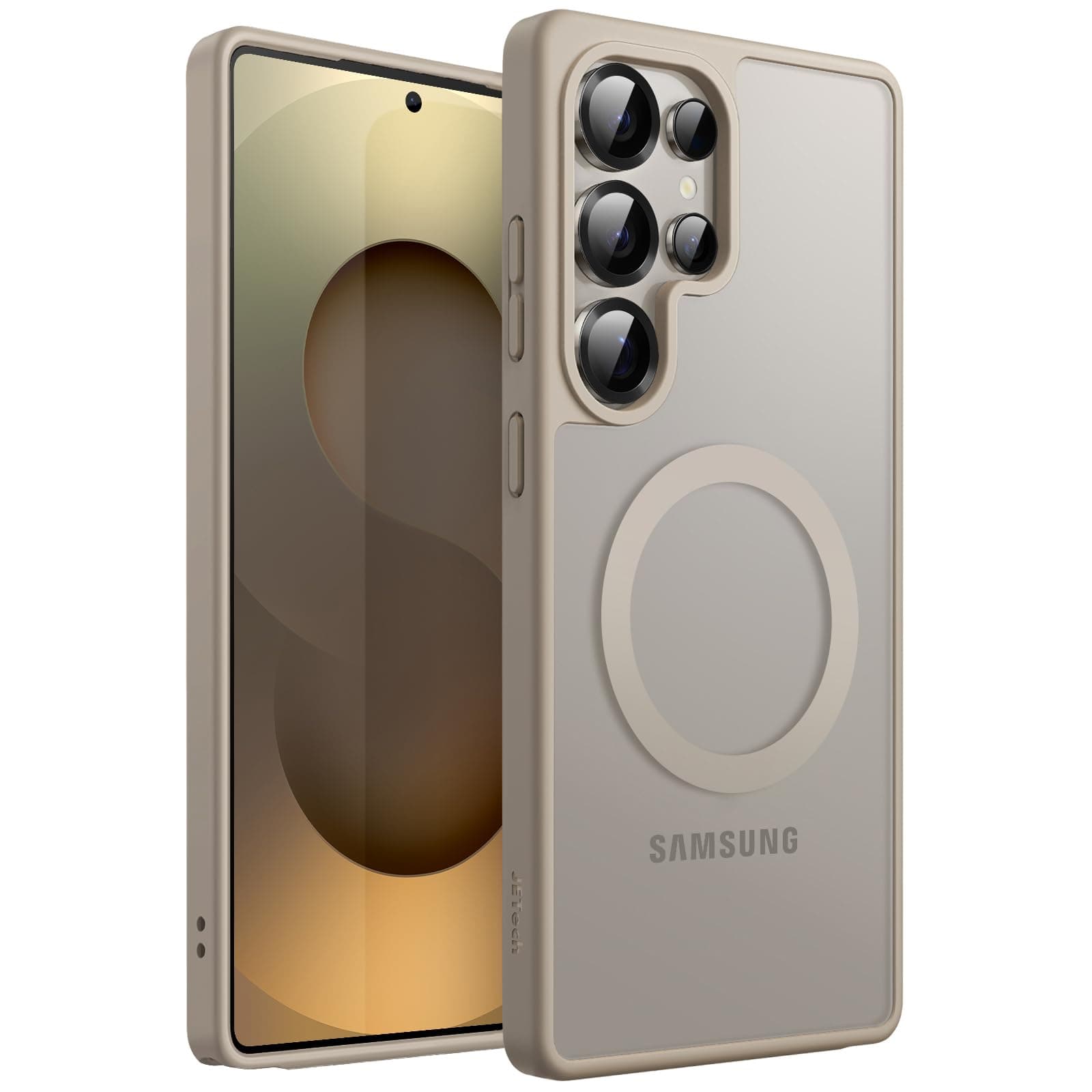 JETech Magnetic Case for Samsung Galaxy S25 Ultra 5G, Compatible with MagSafe, Translucent Matte Back Shockproof Phone Cover (Titanium Gray) on Amazon.ae - Price Tracker