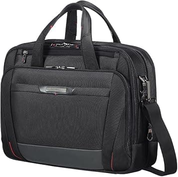 Samsonite Pro-Dlx 5 15.6" Laptop Bailhandle Bag, Black|RPET|RFID Protection|Adjustable Strap|Expandable|Water Resistant Material - 2 Years International Warranty على Amazon.ae - متتبع الأسعار