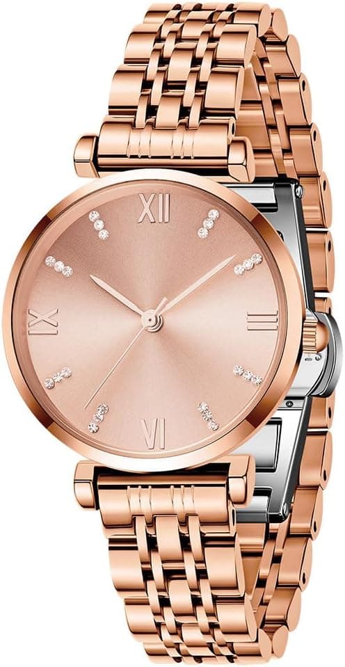 TIME100 Women's Wrist Watches Analog Display Japanese Quartz Stainless-Steel Strap Gold on Amazon.ae - Price Tracker