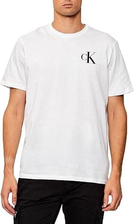 Calvin Klein mens Ss 30s Eu Left Chest Logo Tee Lv04rd865g T-Shirts (pack of 1) on Amazon.ae - Price Tracker