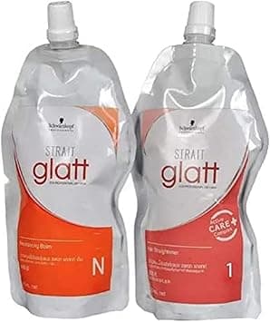 Schwarzkopf Professional Glatt Hair Straightener No. 1 400ml + 400ml Neutralizer on Amazon.ae - Price Tracker
